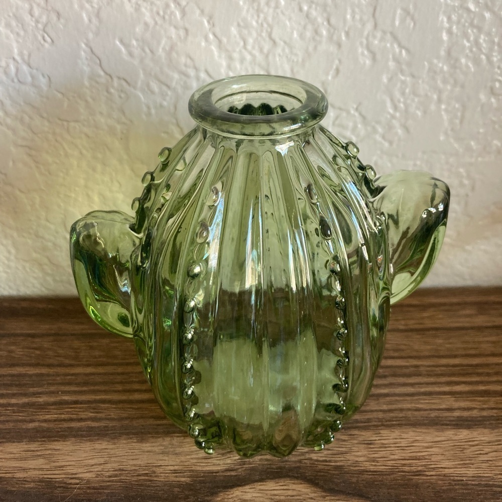 Target Bullseye 2023 Cactus 🌵 Green Glass Planter Vase Bundle Brand New - Picture 5 of 14